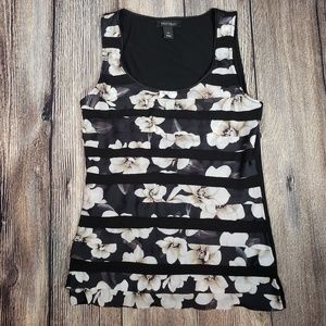 🔥WHBM 3/$10 small dress tank black with flutters